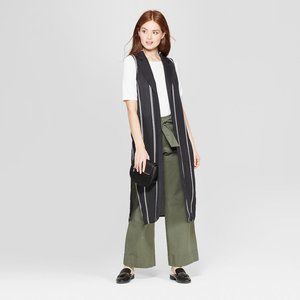 A New Day Women's Striped Full Length Kimono XS/S